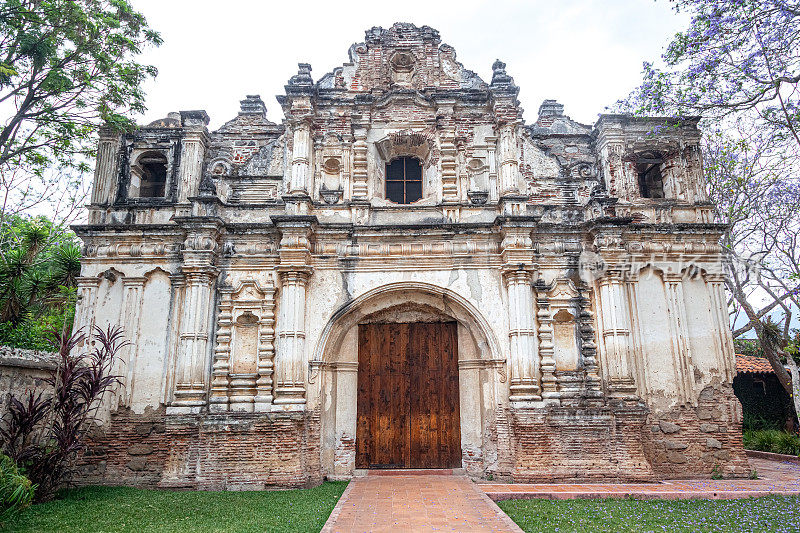 耶稣会教堂和旧学校，圣废墟José el Viejo，安提瓜，危地马拉。